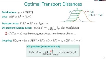 Statistical and Computational Aspect of Sliced Optimal Transport- Ziv Goldfeld