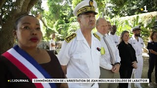 Commémoration de l'arrestation de Jean Moulin au collège de Labattoir