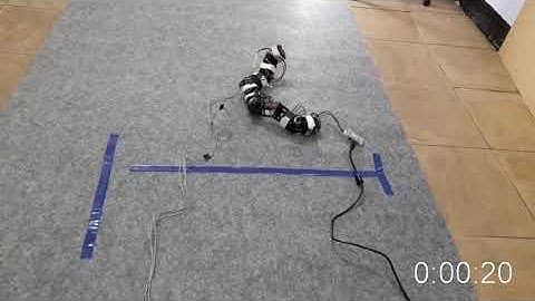 turning motion of traveling wave locomotion of snake robot