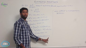 Sign of quadratic expressions - change || All real values || Disk Telangana