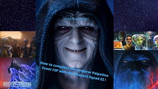Swgoh How To Beat tier 5 to 7 Emperor Palpatine event updated F2P! No zetas needed.
