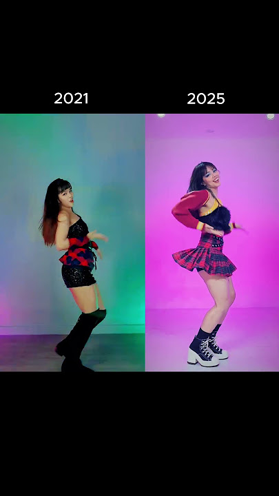 Dance video comparison 2021 vs. 2025 | Twice - 'The Feels' dance cover #kpop #shorts