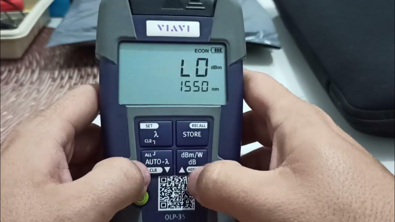 Power Meter VIAVI OLP35, adicionando a frequência de 1490nm. YouTube