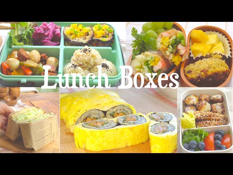 Lunch Boxes for a week🌿 Sushi Rolls in Egg Glasses | Egg avocado sandwich | Vietnamese rolls (Sub)