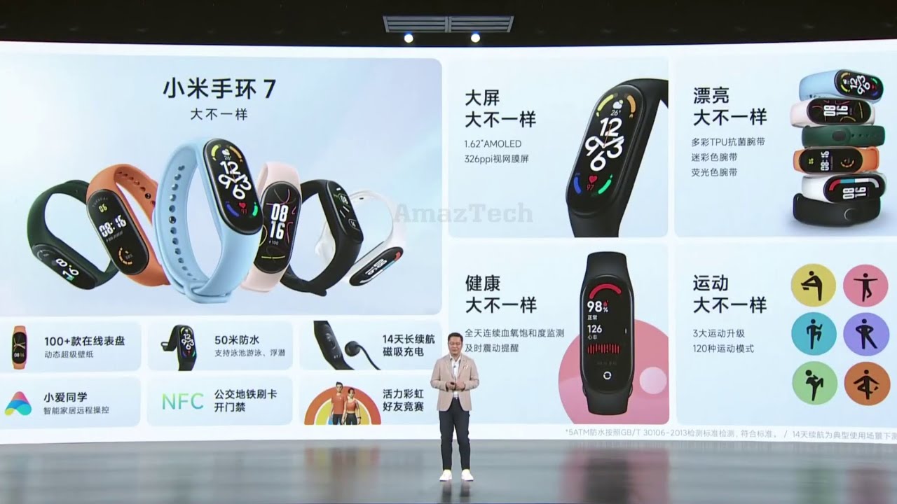 Xiaomi Mi Band 7 (2022) - Full Launch Event | Xiaomi Smart Band - Smartband Review NFC