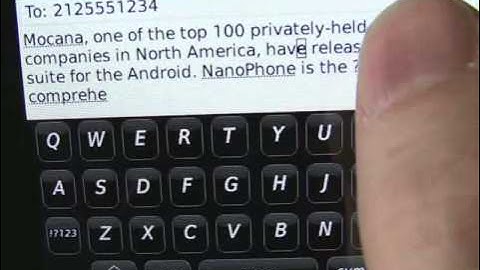 Tips for text editing on the BlackBerry Storm