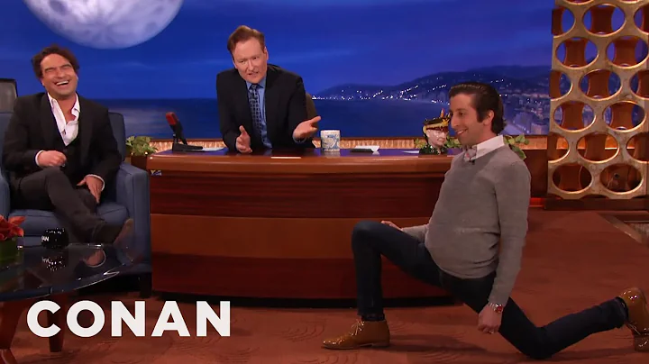 Simon Helberg's Sensual Warm-Up Lunges | CONAN on ...
