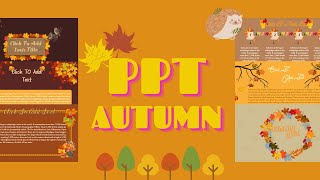 PPT Aesthetic PPT Autumn Theme Free Template