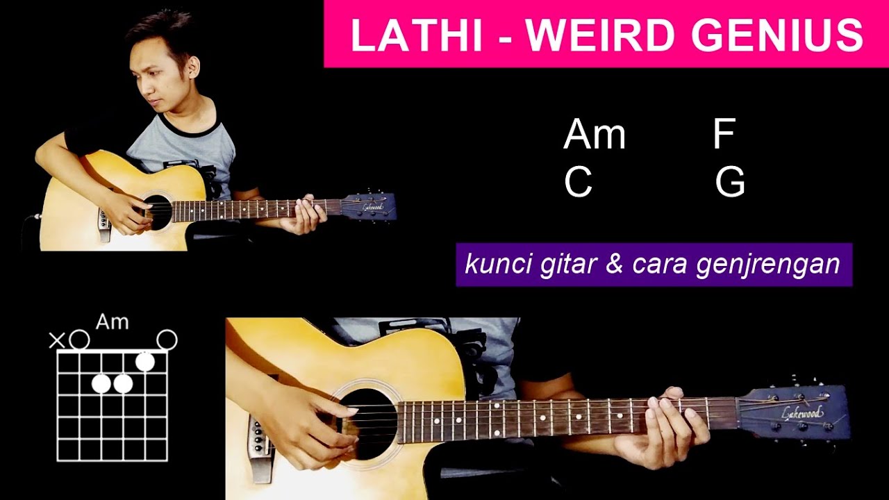 Kunci gitar Lathi Weird Genius (ft. Sara Fajira) lengkap