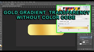 How to make gold gradient without color code in Photoshop | Gold gradient tool PHOTOSHOP