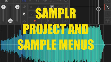 Samplr - Tutorial: Exploring the app Part 2, Project and Sample Menus
