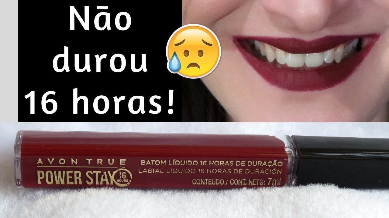 Testando novo batom líquido Power Stay Avon True (promete 16 horas de ...