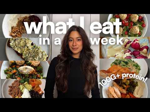 WHAT I EAT IN A WEEK | 100G+ PROTEIN PER DAY thumbnail