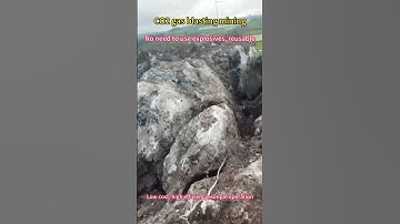 CO2 gas blasting to mine rocks #co2blasting #co2rockblasting #blasting#mining