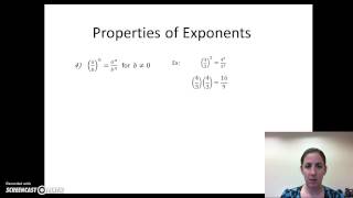 Section 0.3 Integral Exponents