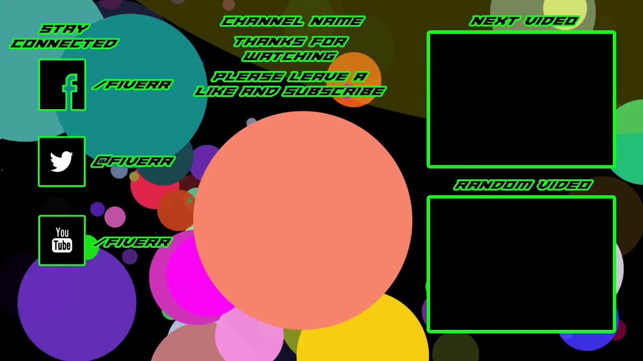 Animated Spots Outro Full HD 60 FPS