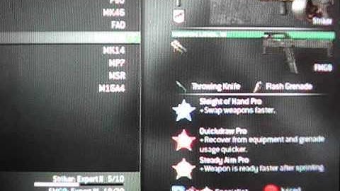 Modern Warfare 3 prestige 6 custom classes and stats