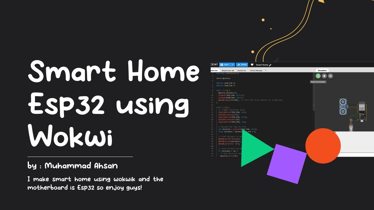 Smart Home Using Esp32 Wokwi | Ahsan - YouTube