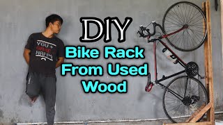 DIY Bike Stand | Bike Rack from Used Wood