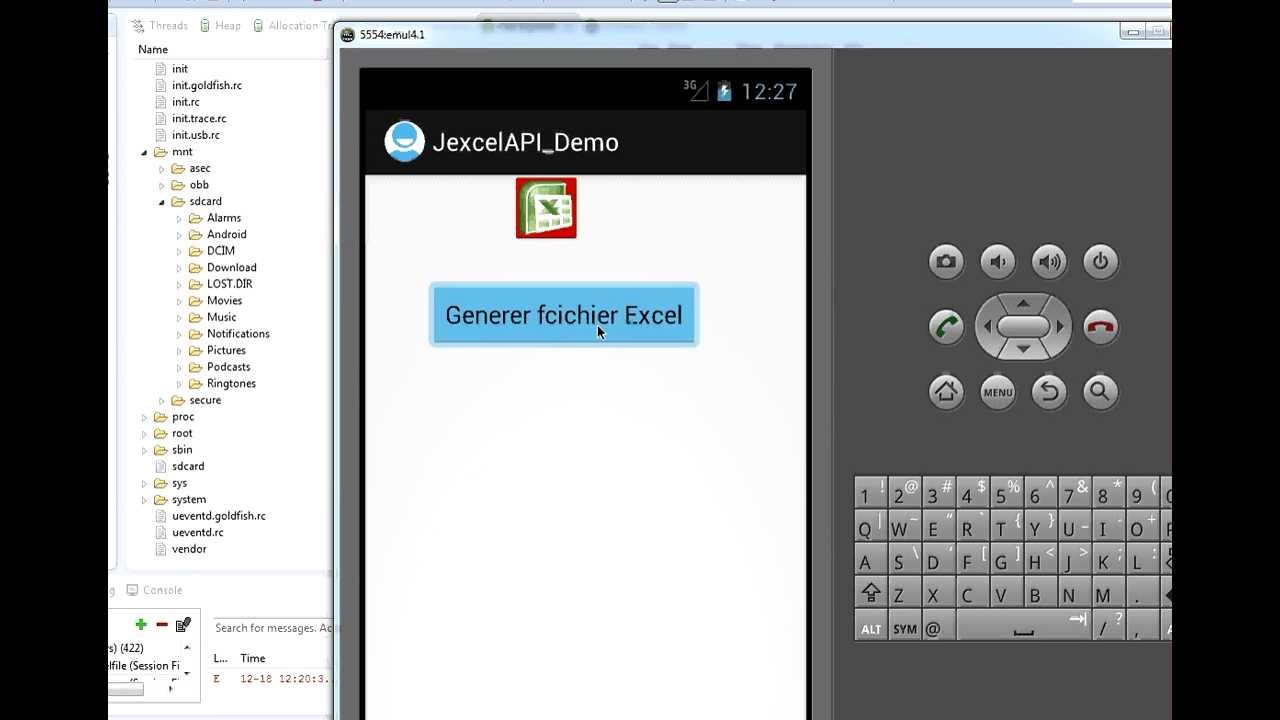 Generer Un Fichier Excel Avec Jexcelapi Pour  Android