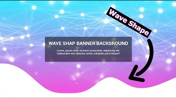 wave shape banner background | curve banner in css
