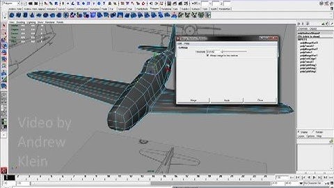 Maya Modeling Basics: Airplane pt. 10