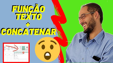 Excel Avançado - função CONCATENAR +  função TEXTO no Excel