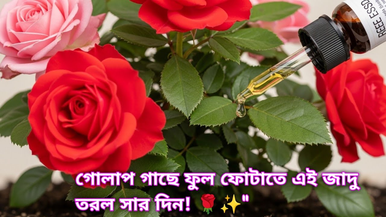 গোলাপ গাছের ফুল ফোটানোর ১ নম্বর সিক্রেট! (১০০% কার্যকর)