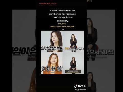 What does IU's nickname "#1 K-hiphop" mean? #iu #kpop #shorts 