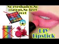 How to make lipstick at home | lipstick without crayons | DIY lipstick | Homemade lipstick