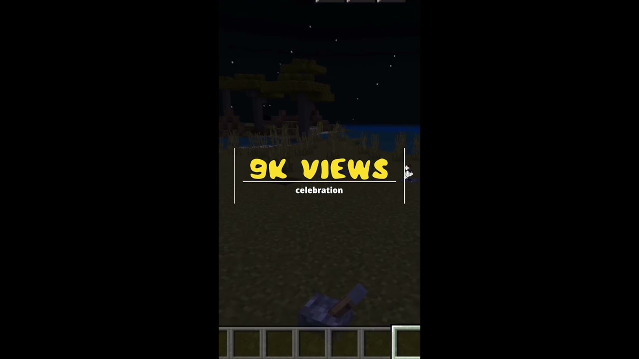 9K Views Celebration Minecraft Shorts