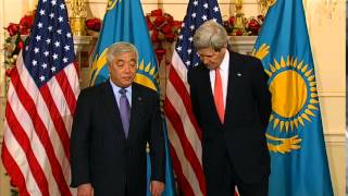 Secretary Kerry Delivers Remarks with Kazakh Foreign Minister Yerlan Idrissov