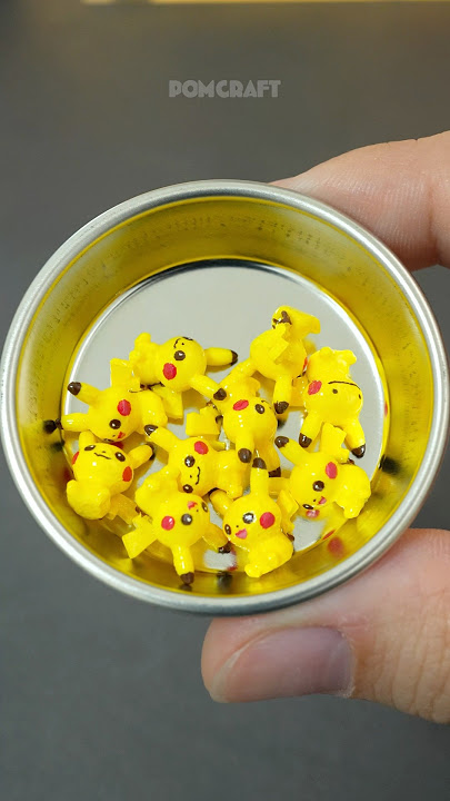 PIKACHU PARFAIT KITでミニチュアパフェ作ってみた！ #craft #pokemon #pikachu #parfait #blindbag  #miniature #shorts