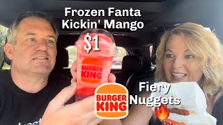 Burger King New Fiery Nuggets and Frozen Fanta Kickin’ Mango Review