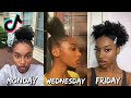 TESTING TIKTOK 4C NATURAL HAIRSTYLES FOR A WEEK! | Coco Chinelo