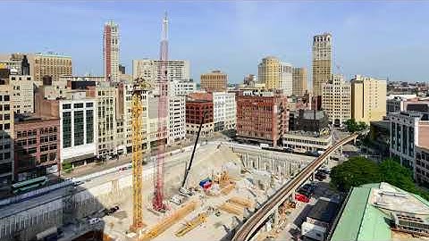 Hudson Site Crane Installation Time Lapse