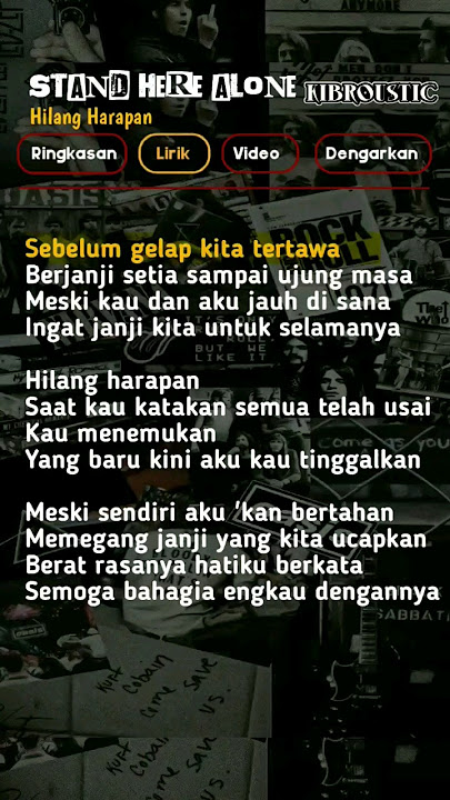 Hilang Harapan #standherealone #poppunk #melodicpunk #shorts #shortsfeed #lirik