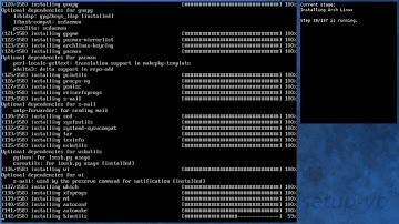 Arch Linux installation recording to kernel 5.1.3-arch2-1-ARCH (core)