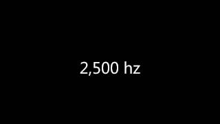 2,500 hz HD sine wave (ISO standard EQ frequency)