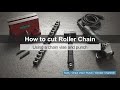 How to cut tsubaki roller chain using a chain vise and punch