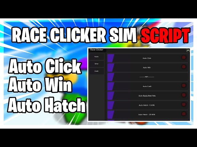 2022 Pastebin) The *UPDATED* Race Clicker Script! INF Wins, OP Pets and  more!