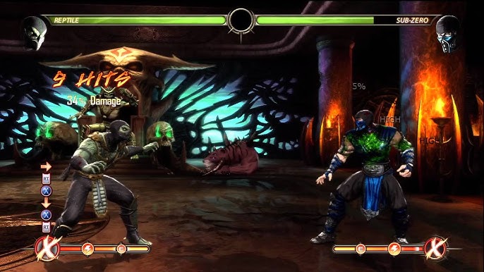 Mortal Kombat 9 Baraka X-Ray Combo 17 Hits 57% Damage