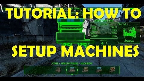 Fallout 4 Contraptions DLC - How to Use Manufacturing Machines | Conveyor Belts | Improved Version