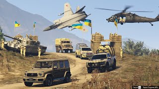 Russia vs Ukraine War | Russia Attacks on Ukraine Military Convoy - GTA 5 screenshot 5