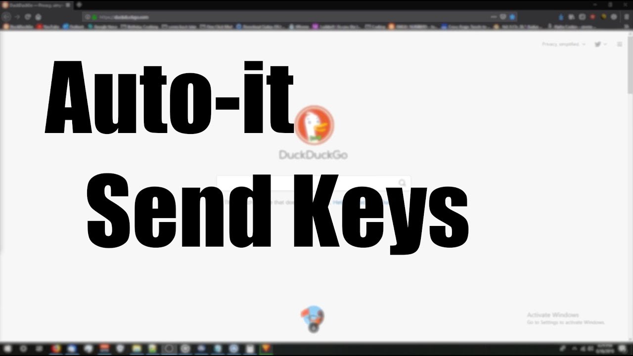 Autoit: Send Keys