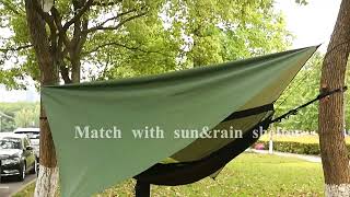 How to set up a rain fly for a hammock?