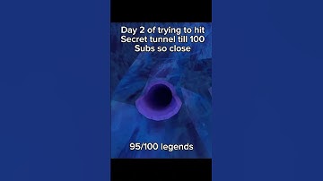 Day 2 Of Trying To Hit secret Tunnel Till 100 Subs#gorillatag