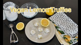 VEGAN LEMON TRUFFLES....?