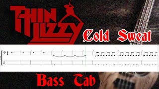 Thin Lizzy - Cold Sweat - Bass Track Only with Tab and Score