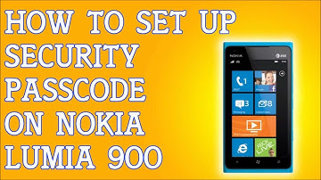 How To Set Up Security Passcode On Nokia Lumia 900